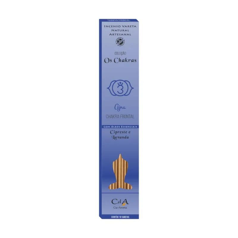 Incenso Natural Chakras Frontal Puro Caixa Com 10 Varetas