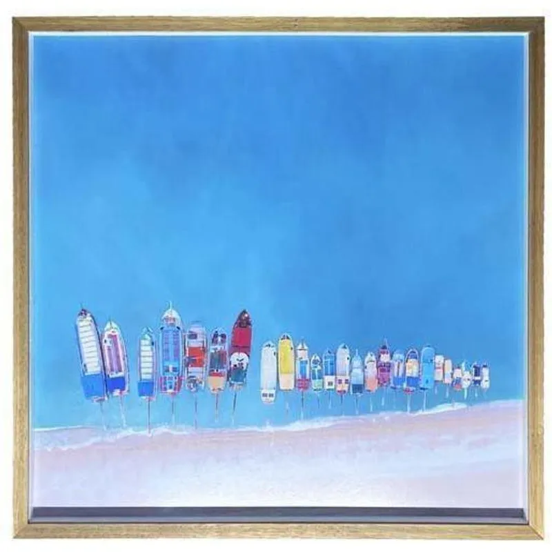 Quadro Decorativo Arte Própria Praia Ii 50x50cm