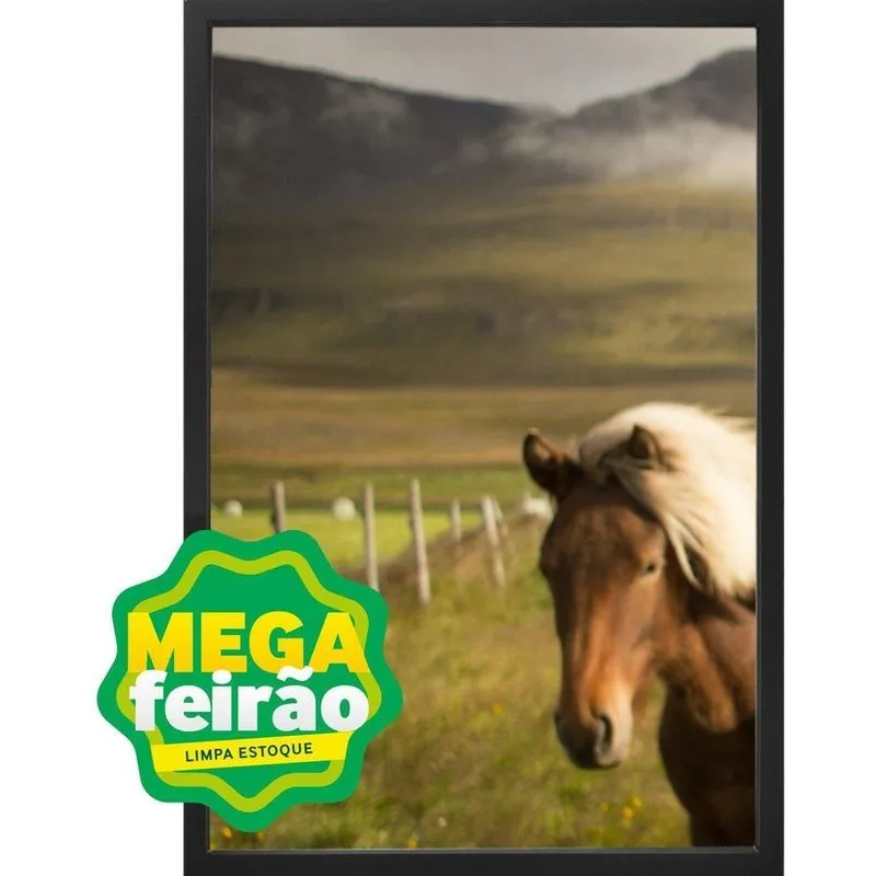 Quadro Decorativo Arte Própria Kit 3 Peças Cavalos 40x60cm