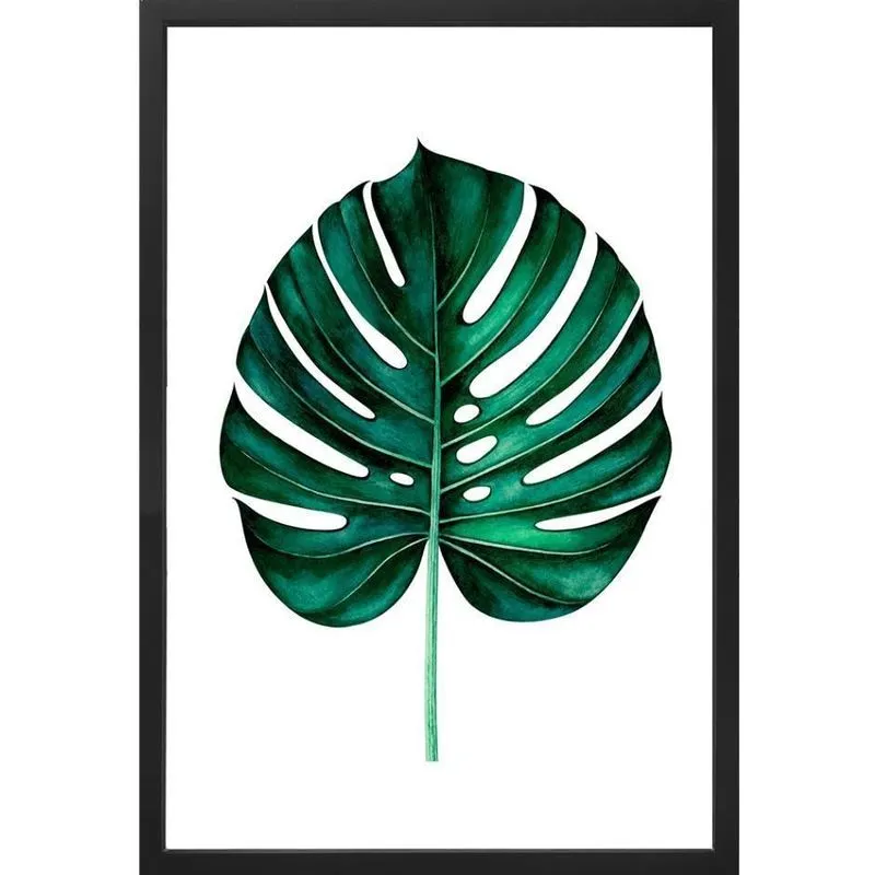 Quadro Decorativo Arte Própria Kit 3 Peças Folhagens Desenho 1 40x60cm