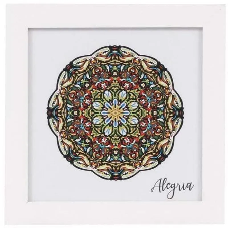 Quadro Decorativo Arte Própria Alegria 20x20cm