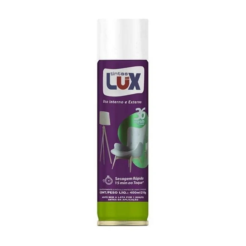Tinta Spray Alta Temperatura Tintas Lux Branco Fosco 400ml