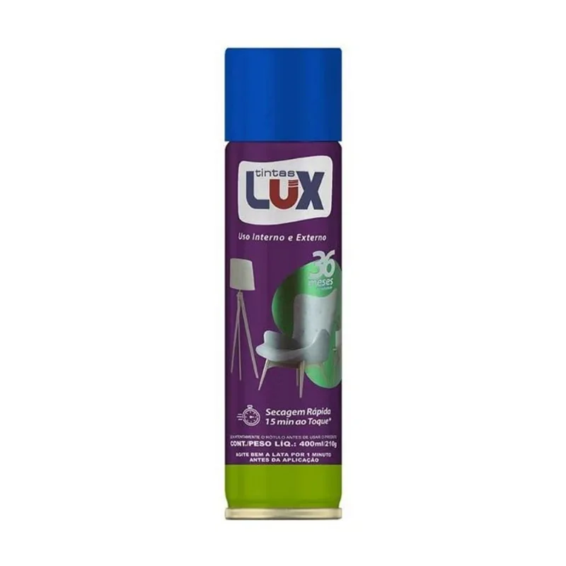 Tinta Spray Uso Geral Tintas Lux Azul Escuro 400ml