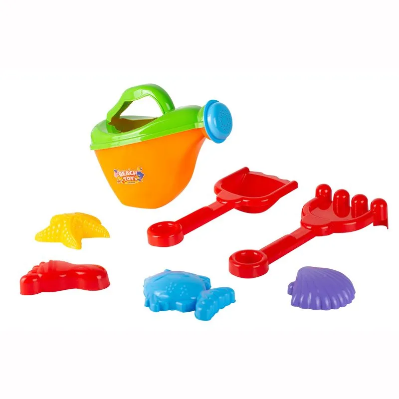 Regador Beach Toys 7 Peças Na Rede Lummar Cores Sortidas