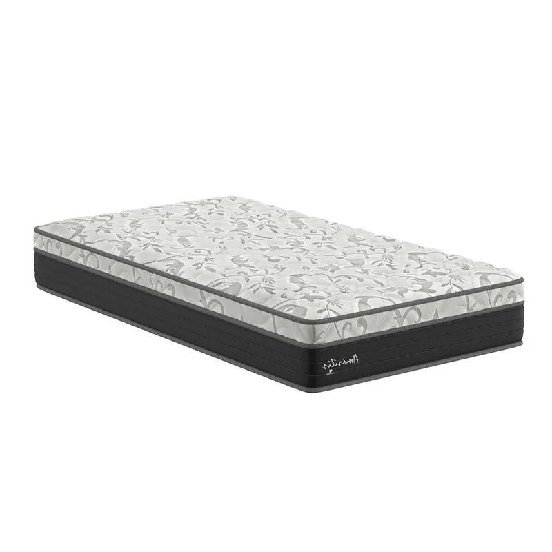 Colchão Solteiro King Amarilis Espuma D33 Cinza e Preto