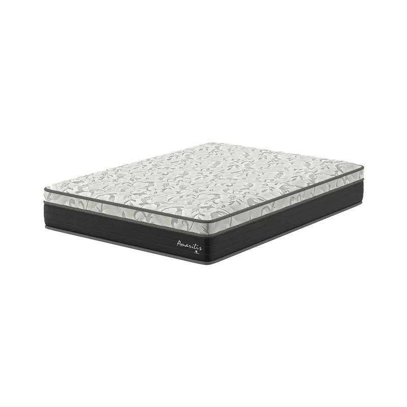 Colchão Casal Amarilis D33 (28x138x188) Preto e Cinza