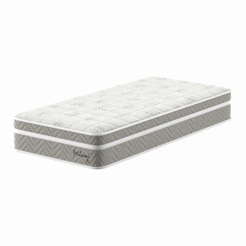 Colchão Solteiro com Pillow Top Milani Molas Verticoil e Espuma D28 Bege