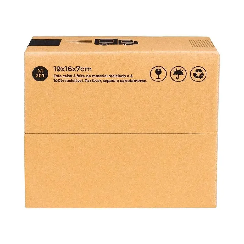 Kit 200 Caixas De Papelão Pp 190x163x70