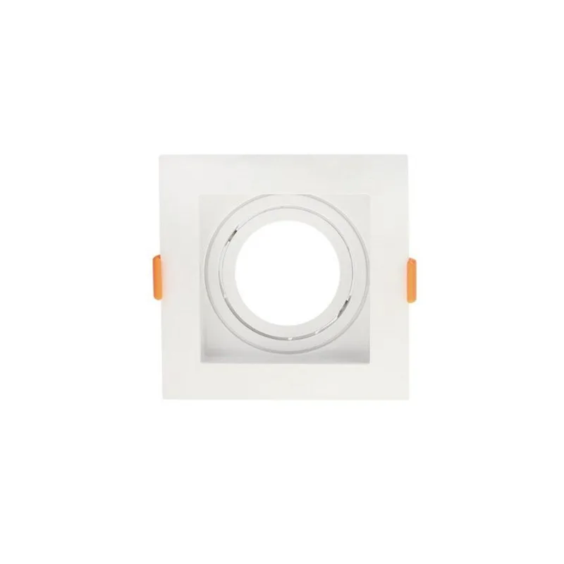 Spot de Embutir Recuado Nordecor Flea para 1 Lâmpada MR16 Quadrado - Branco