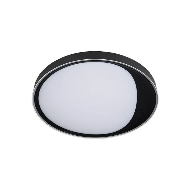 Plafon Nordecor Benn 2344 45cm Led Bivolt Preto Preto 2344