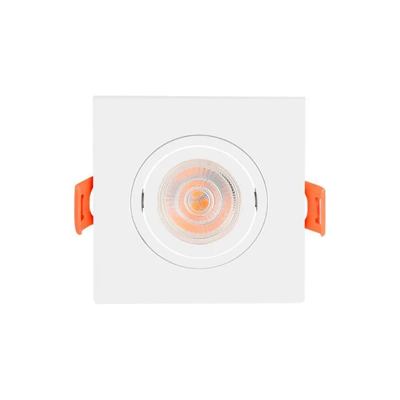 Spot De Embutir Plano Mbled Para 1 Lâmpada Par 30 Quadrado Branco