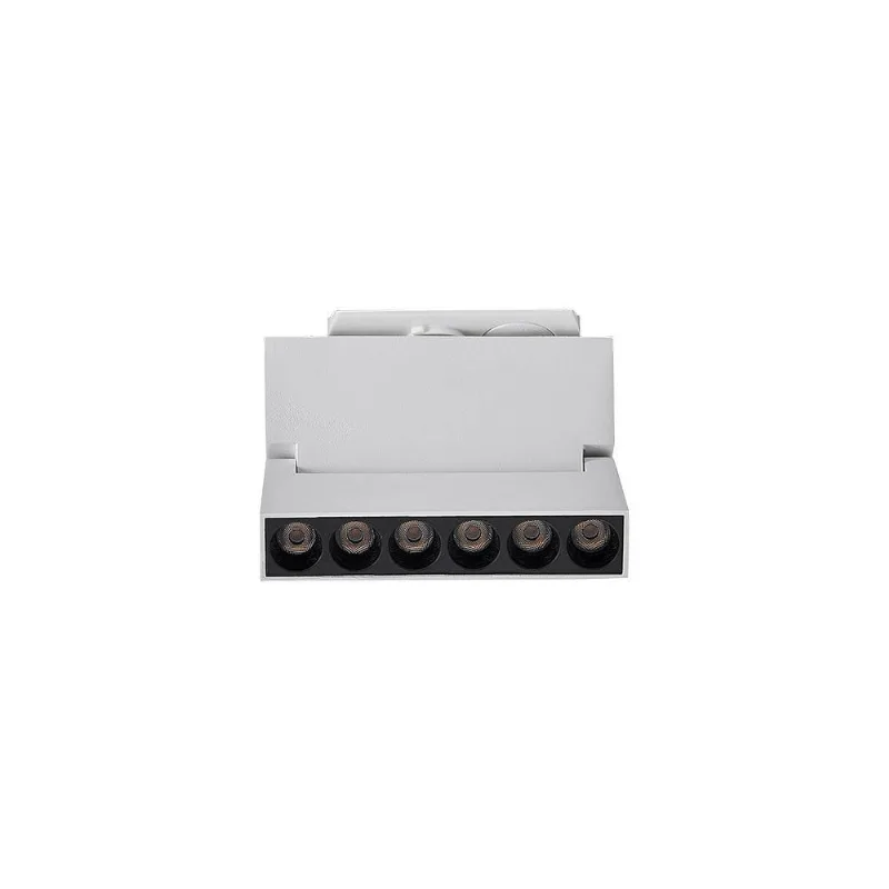 Módulo Led Projetor Para Trilho Nordecor Duli 6w 12cm Alto Irc 90 Bivolt Branco 3000k Luz Amarela 6360