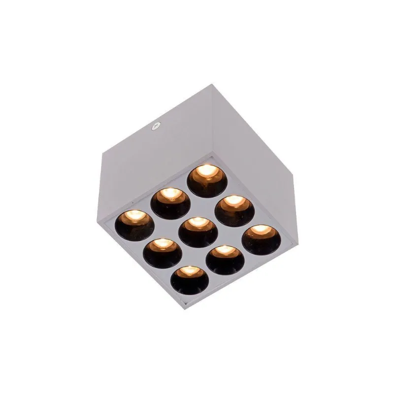 Spot De Sobrepor Nordecor Powerus Led 18w Bivolt 3000k Luz Amarela