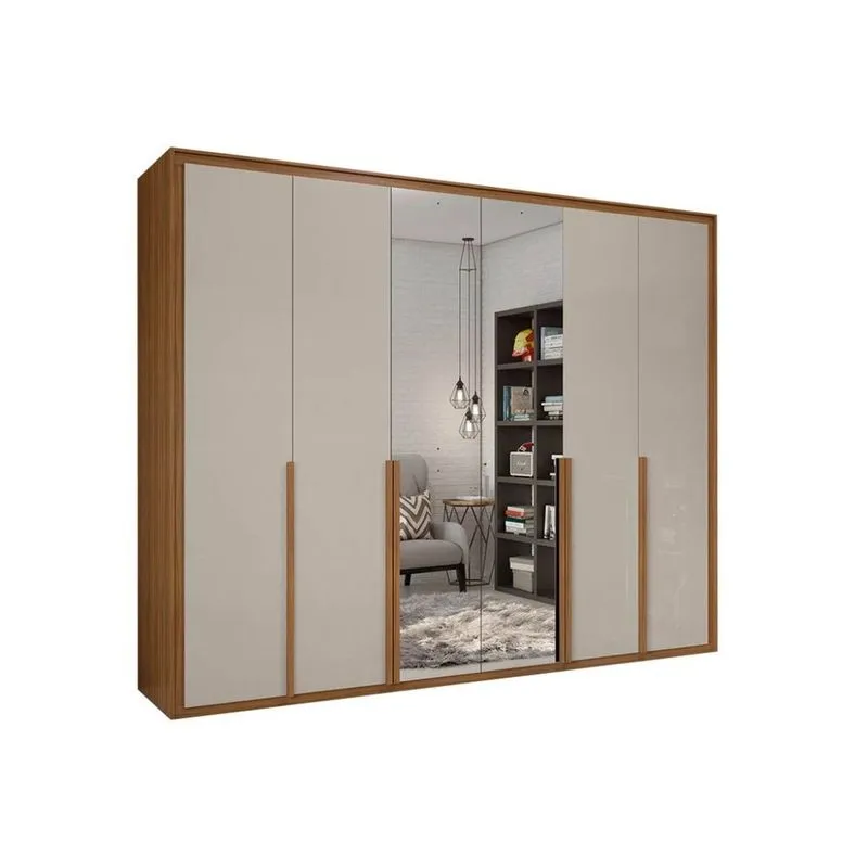 Guarda Roupa Lopas Imperatore 6 Portas Rovere