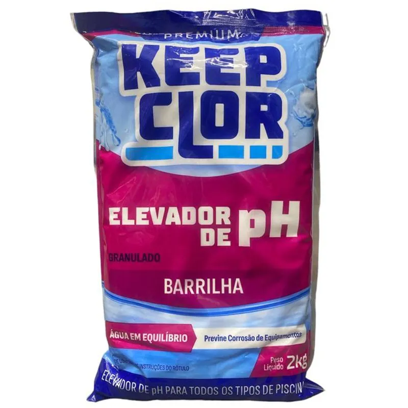 Barrilha Leve Elevador De Ph Para Piscina Keepclor 2 Kg