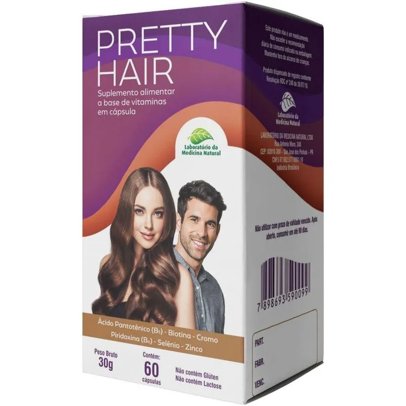 Pretty Hair 60 Cápsulas Medinal 60 Cápsulas