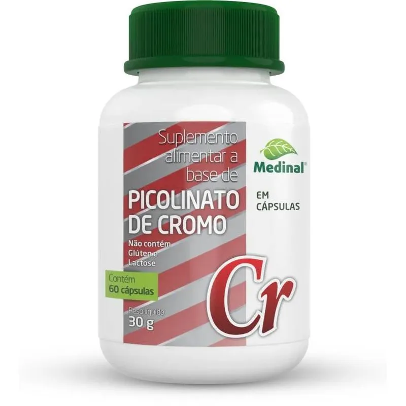 Picolinato De Cromo 60 Cápsulas