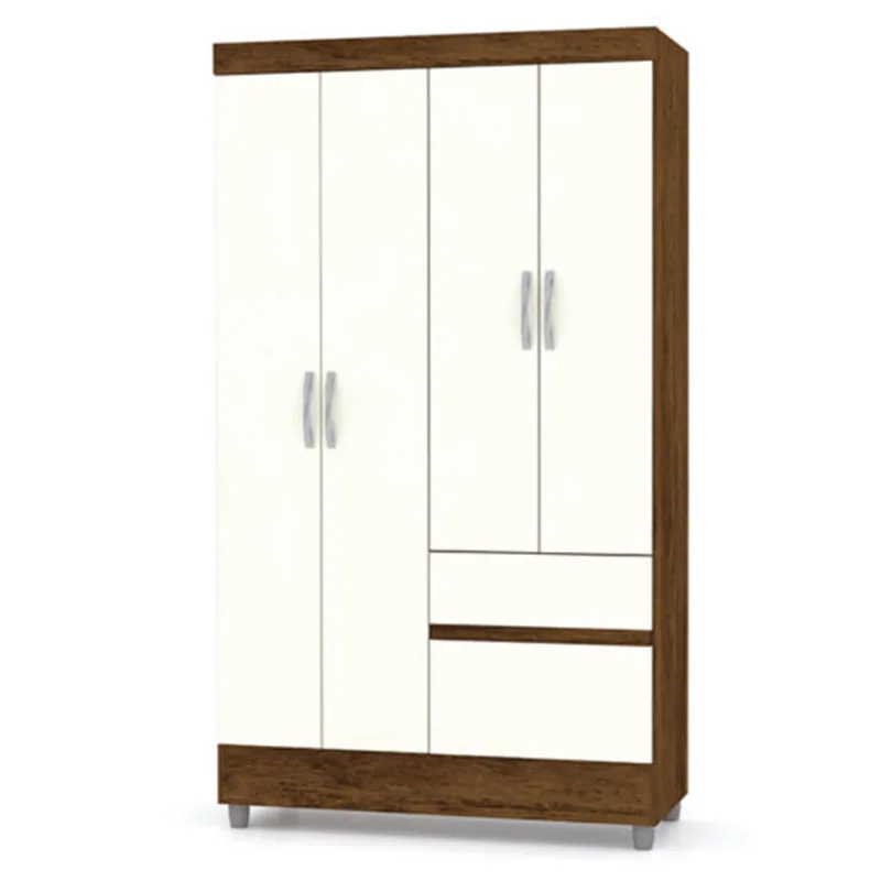 Clóset 4 puertas 181x102 x40 cm Bonic marrón Muebles 2020