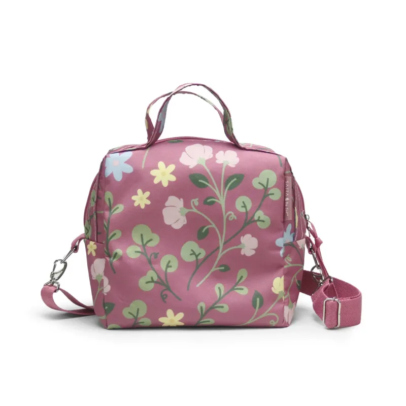 Bolsa Termica By Sof Floral Pink 21x23 x 16cm Sabra 1un