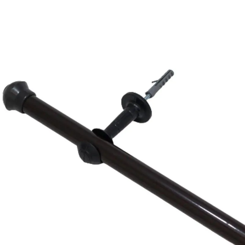 Varão Para Cortinas Preto 3,00mts 19mm Simples