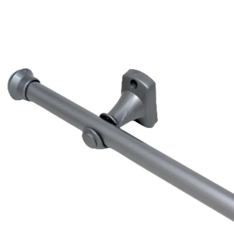 Varão Simples Para Cortinas 2,50mts 19mm Cinza Compacto