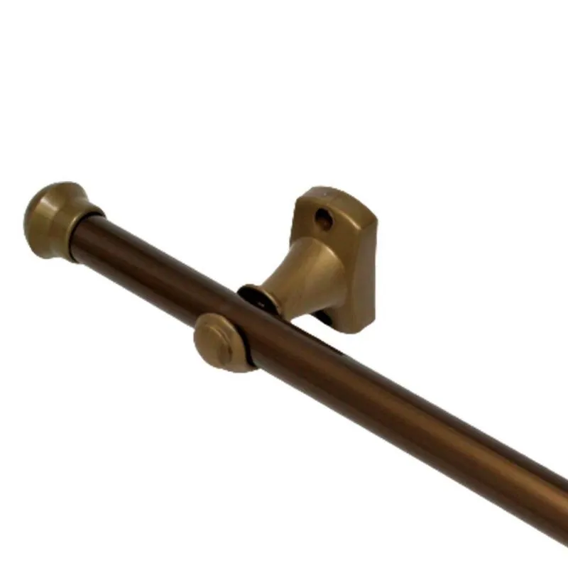 Varão Simples Para Cortinas 2,50mts 19mm Ouro Velho Compacto