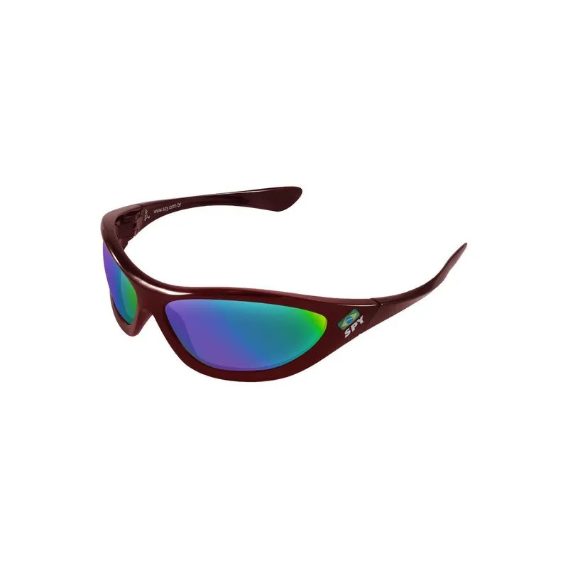 Óculos Spy 49 Large Chocolate Brilho Lentes: Hdx Roxa/verde