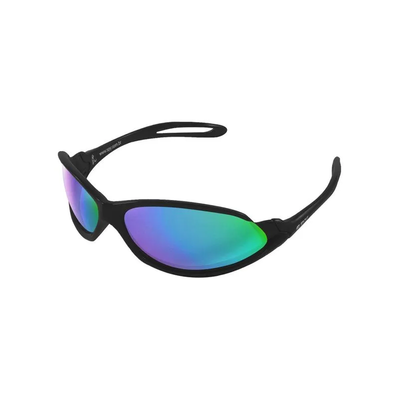 Modelo Spy 39 - Open Preto Fosco - Lentes: Hdx Roxa/Verde