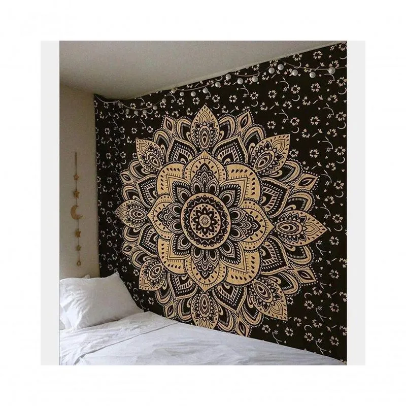 Pano Decorativo Tapeçaria Mandala Pendurar Tecido