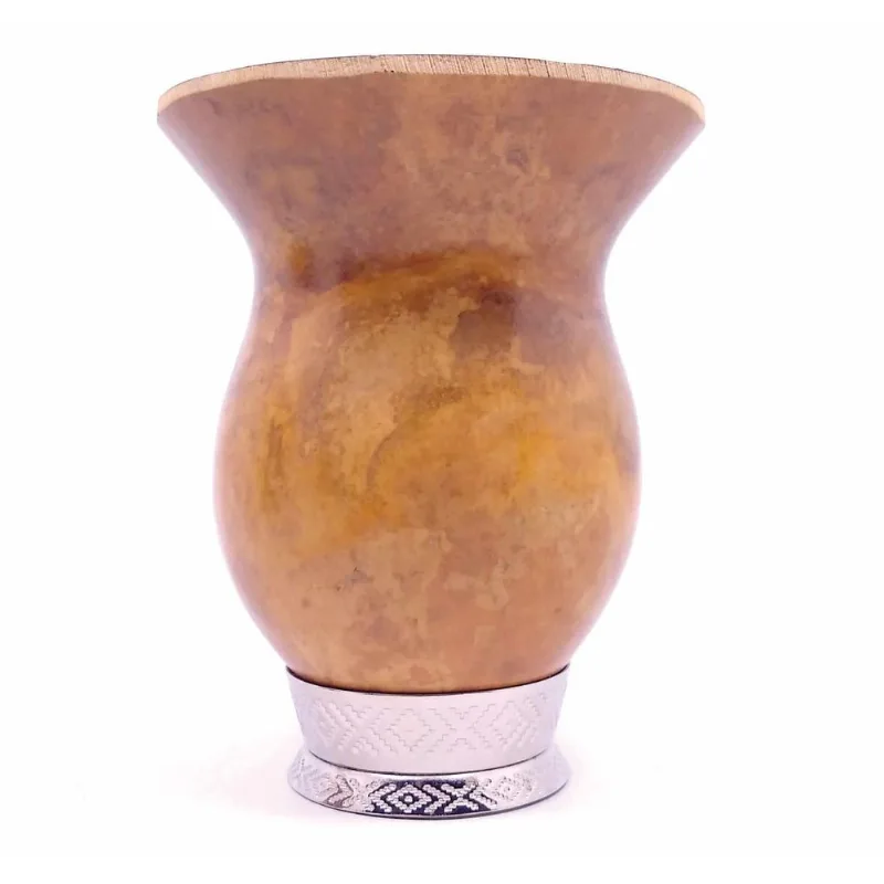 Kit 10 Cuias Porongo Para Chimarrão Tereré Base Em Metal