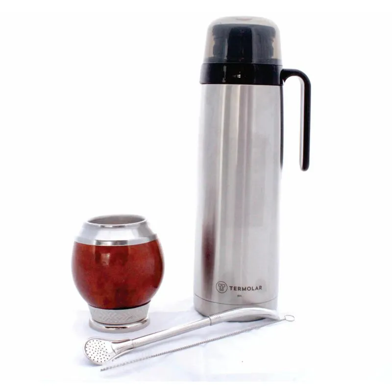Kit Coquinho Térmica Revolution Termolar Bomba Inox Curvada