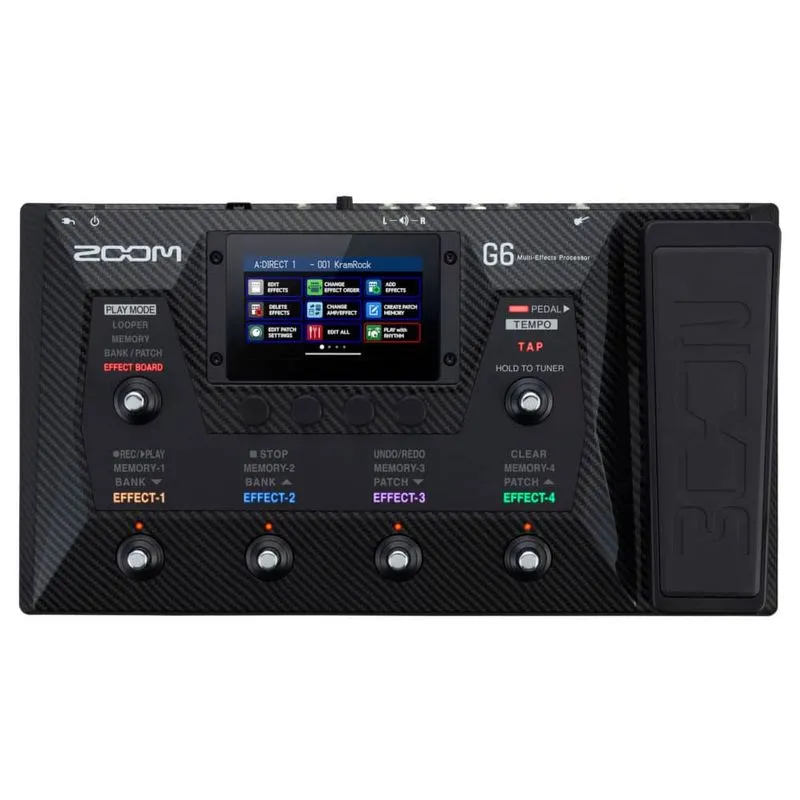 Pedaleira Para Guitarra Zoom G6 Processador Multi-efeitos