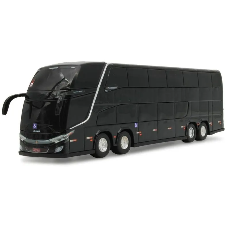 Ônibus Em Miniatura G7 Double Deck Dd Pintura Preto