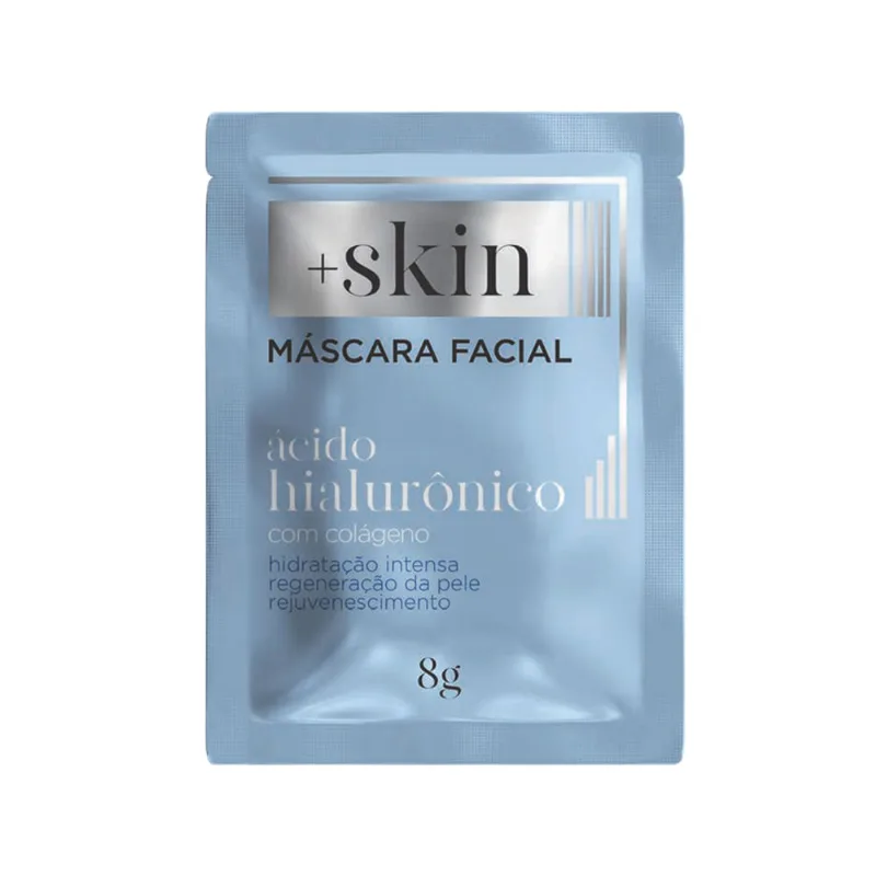 Máscara facial Ácido Hialurônico +Skin 8g