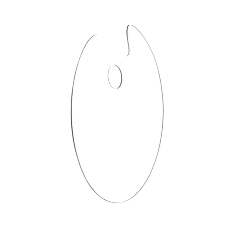 Paleta Gode Acrilica Oval 20x30 Luarte Transparente