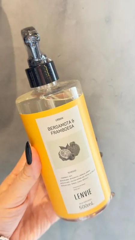 AGUA PERFUMADA BERGAMOTA e FRAMBOESA 500ML