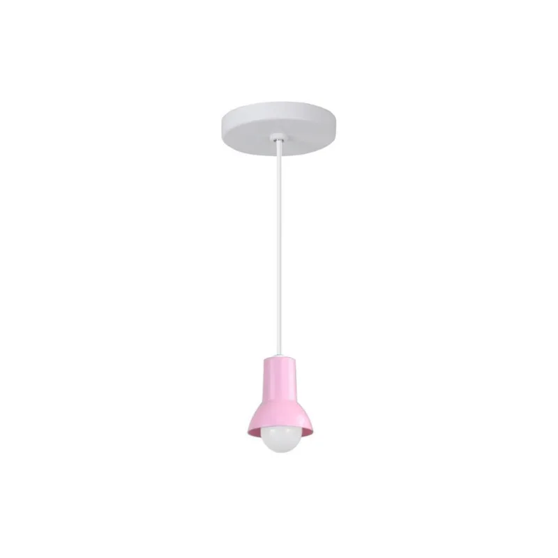 Pendente Spot Kids Quarto Infantil Rosa 1 Lâmpada