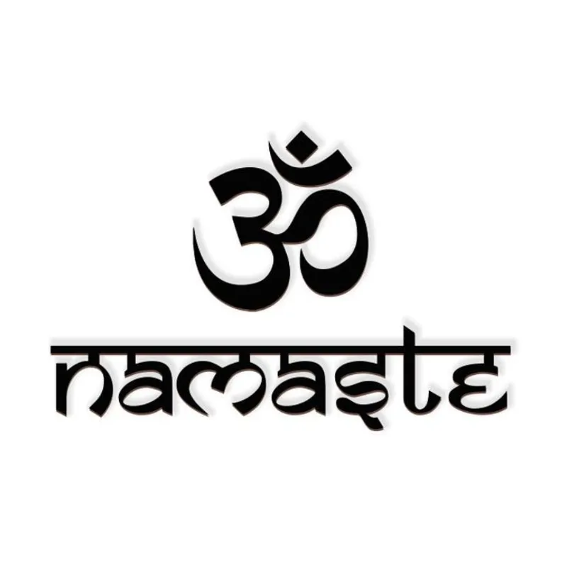 Namastê Om 60x40cm Lettering Madeira Mdf Aplique De Parede