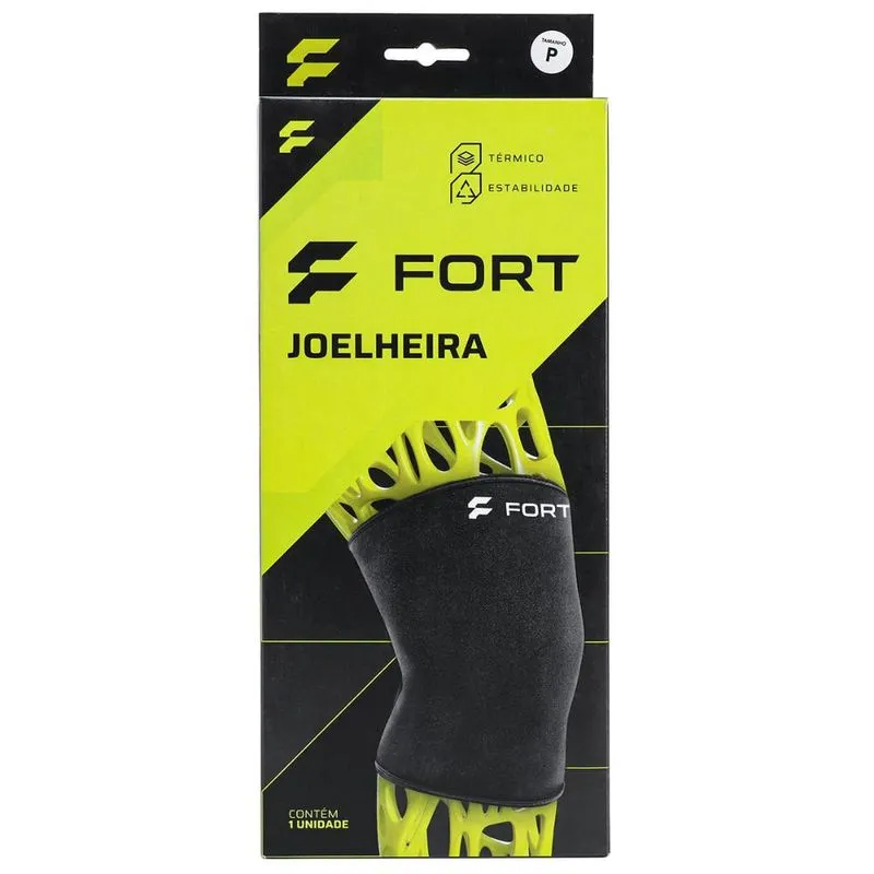 Joelheira Fort Neoprene Preta M