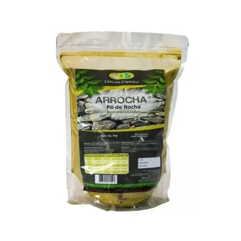 Pó De Rocha Remineralizador Arrocha 1kg Ophicina Orgânica