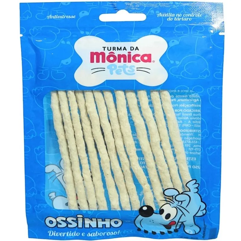 Ossinho Palito Bidu Turma da Mônica Pets 6mm Com 12 unidades