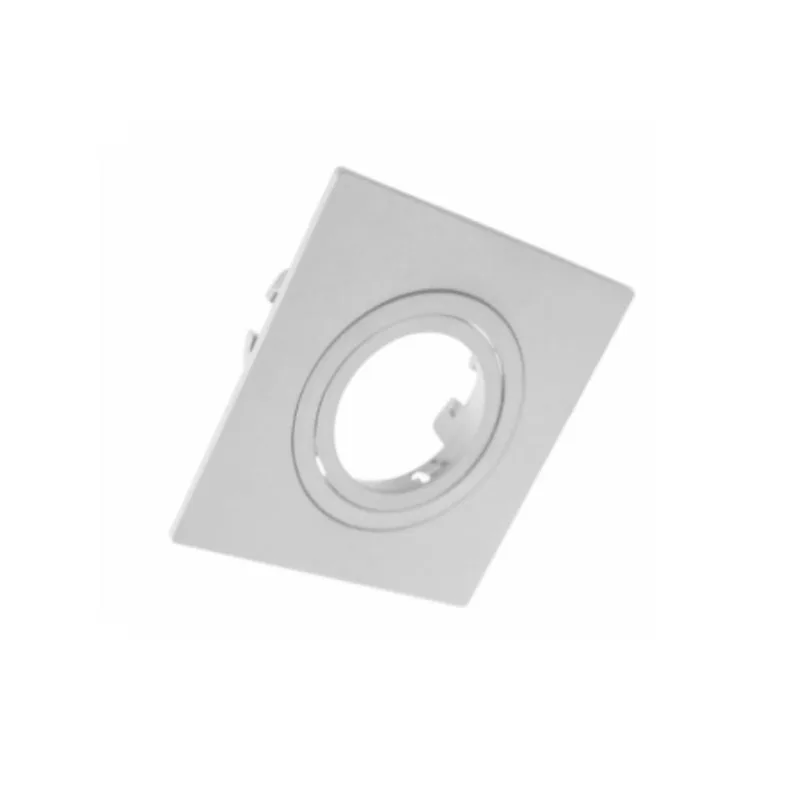 Spot De Embutir Dicroica Quadrado Mr16 Face Plana Branco