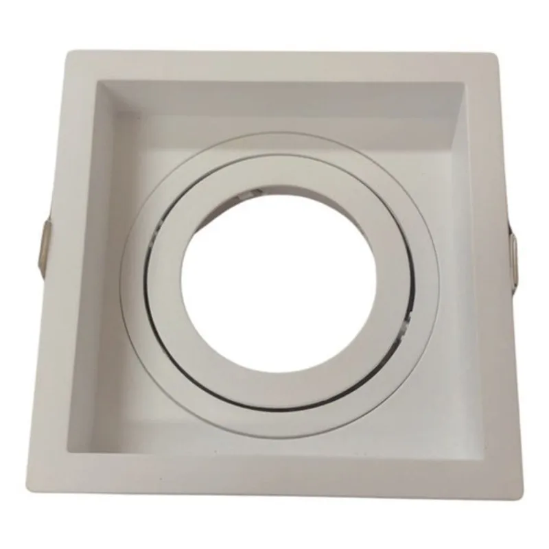 Spot embutir recuado PAR20 quadrado branco moon bocal E27 100-240v