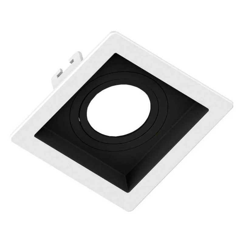 Spot Embutir Recuado Mini Dicroica Abs Branco / Preto