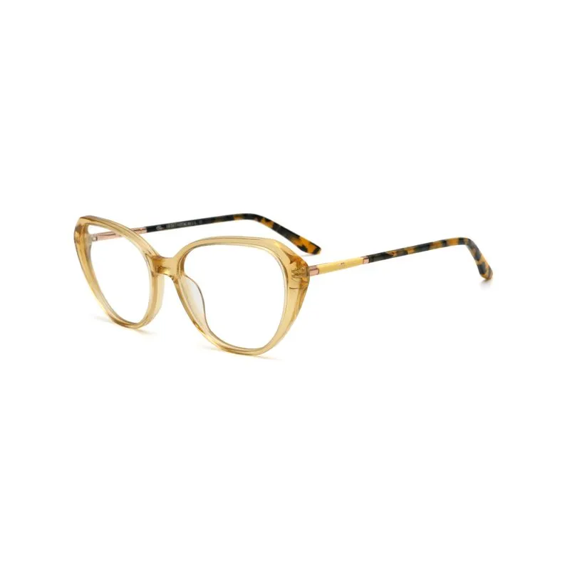 Armação para Óculos de Grau Feminino Dii Collection 1 9001 Amarelo Translúcido