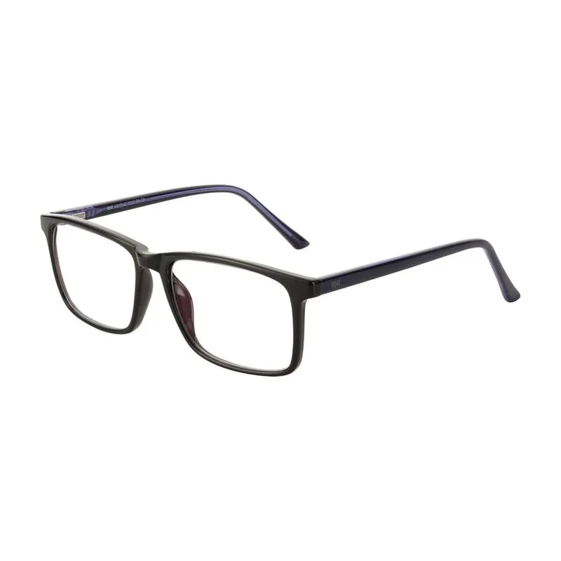 Armação para Óculos de Grau Masculino DNZ 1 7003 Preto com Azul Armação para Óculos de Grau Masculino DNZ 1 7003 Preto com A