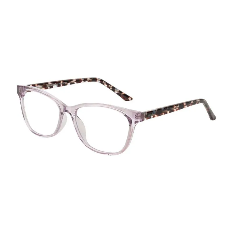 Armação para Óculos de Grau Feminino DNZ 1 7005 Lilás Cristal com Demi