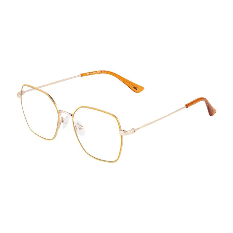 Armação para Óculos de Grau Feminino DNZ 1 7016 Amarelo