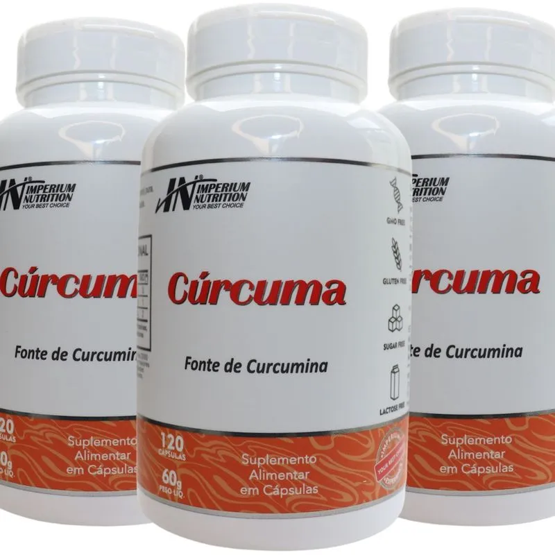 3X Cúrcuma com 360 Cápsulas Imperium Nutrition