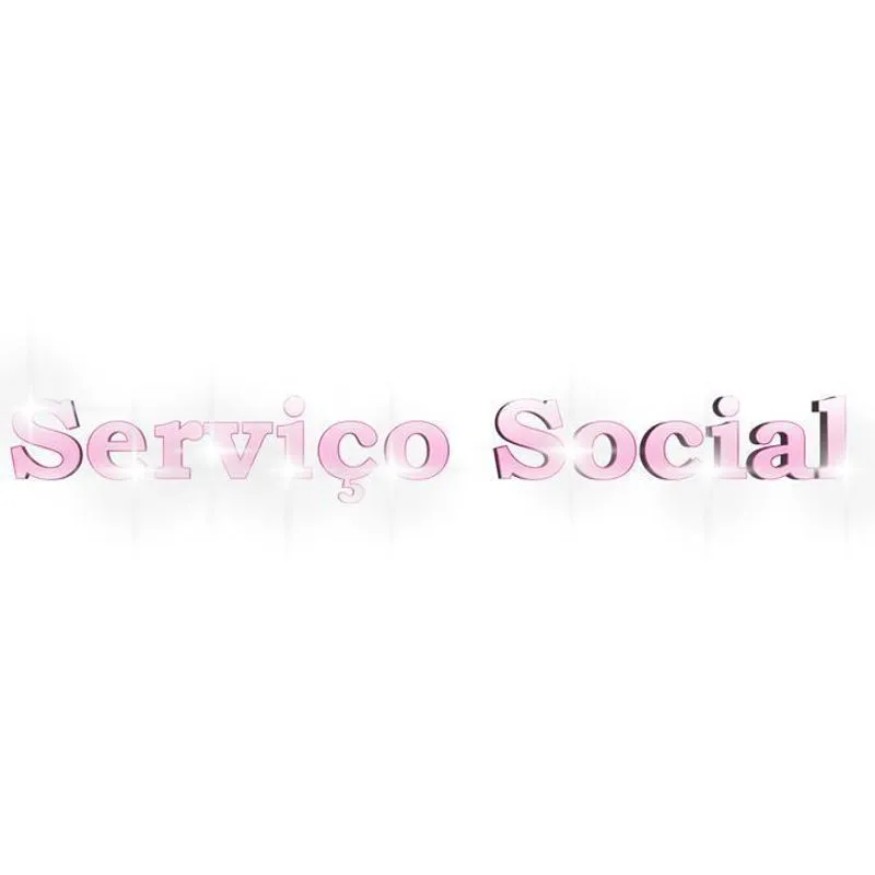 Acrílico Espelhado Decorativo Profissão Serviço Social Rose